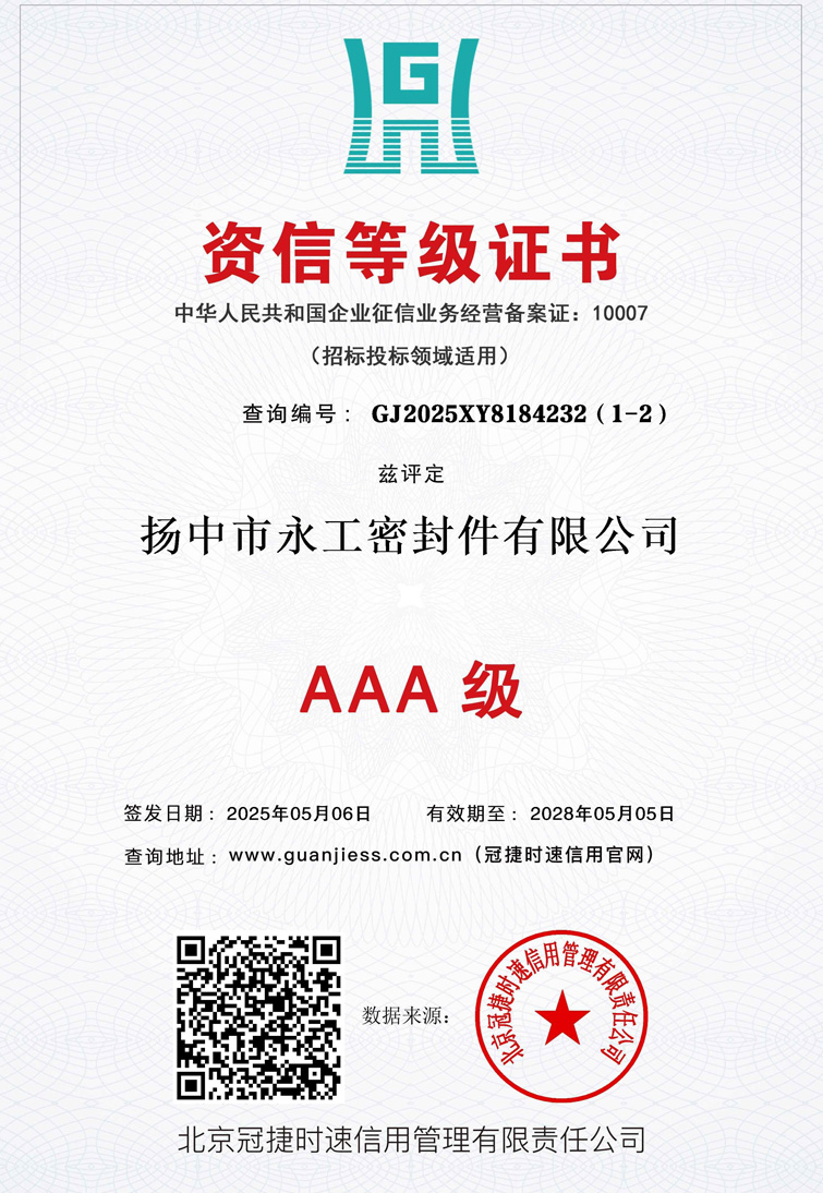 企业信用等级证书